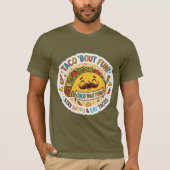 「ナチョ・アベレージ・タコ」おもしろグラフィックTシャツ Tシャツ (正面)