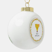 ナチョ・サンタ・ウィズ セラミックボールオーナメント (左)