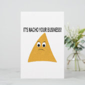 ナチョ・ユア・ビジネス 便箋 (スタンド正面)