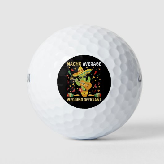 ナチョ・結婚アベレージの公式メキシコパーティー ゴルフボール (正面)