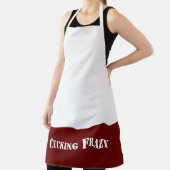 ナッキングファッツのような赤遊いかすり切れた言葉 エプロン (インサイチュ)