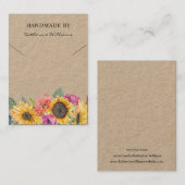 ナックレース表示カード |ひまわりフローラ 名刺 (正面/裏面)