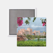 ナッサウバハマトラベルフォトサヌメ冷蔵庫用マグネット マグネット (正面/裏面)