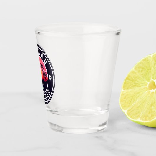 ナッサウバハマレトロサンセットデミナル80s ショットグラス (右)