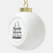ナッサウバハマ セラミックボールオーナメント (右)