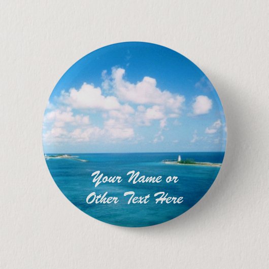 ナッサウ港の名前をカスタムするのバッジ 缶バッジ (正面)