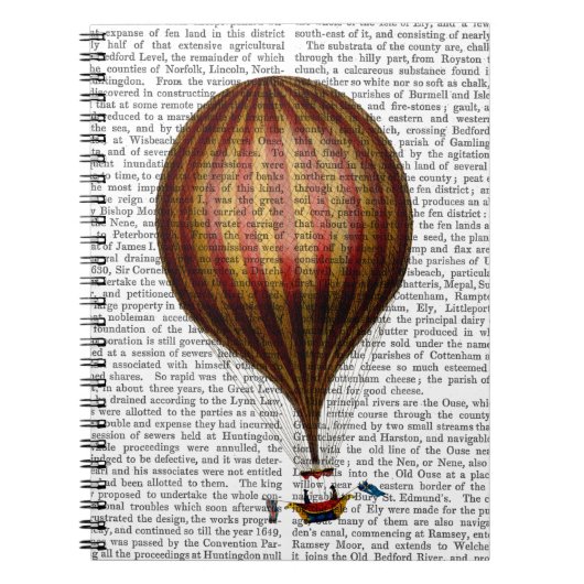 ナッサウ王室のバルーン熱気球 ノートブック (正面)