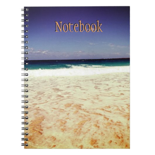 ナッサウ、バハマの海岸 ノートブック (正面)