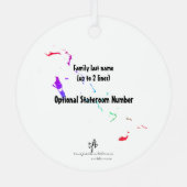 ナッサウ・ヴィヴィムス・カリブ。クルーズシーサイレングレーディ。 メタルオーナメント (裏面)