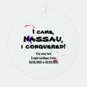 ナッサウ・ヴィヴィムス・カリブ。クルーズシーサイレングレーディ。 メタルオーナメント (正面)