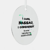 ナッサウ・ヴィヴィムス・カリブ。クルーズソカコールズ メタルオーナメント (正面右)