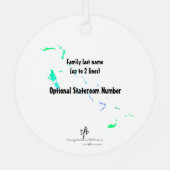 ナッサウ・ヴィヴィムス・カリブ。クルーズソカコールズ メタルオーナメント (裏面)