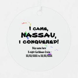 ナッサウ・ヴィヴィムス・カリブ。巡回熱帯スペクトル メタルオーナメント