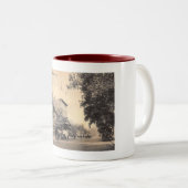 ナッサウSt.のプリンストン、ニュージャージーのヴィンテージ ツートーンマグカップ (正面右)