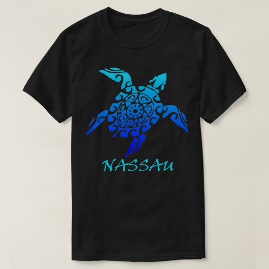 ナッサバハマヴィンテージレトロトバルシータートルヴァツ Tシャツ (デザイン正面)