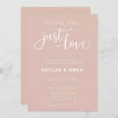 ナッシファンシーングジャストラブ結婚式招待状 招待状 (正面/裏面)