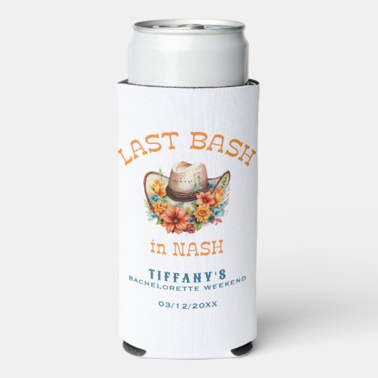 ナッシュでの最後のバッシュ カウガール独身最後の夜 スリム缶クーラー (Seltzer裏面)