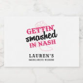 ナッシュのバチェロレッテミニボトルラベルを粉砕 リキュールボトルラベル (シングルラベル)