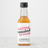 ナッシュのバチェロレッテミニボトルラベルを粉砕 リキュールボトルラベル (正面)