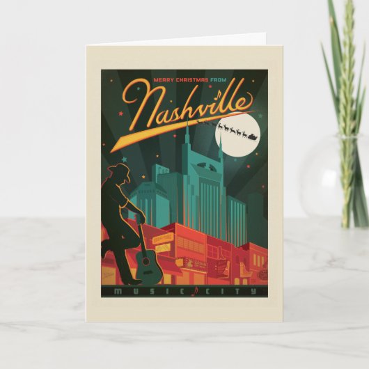 ナッシュビルからのクリスマスメッセージ カード (正面)