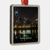 ナッシュビルからの聖降誕祭お目出とう。 メタルオーナメント (右)