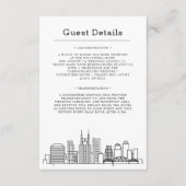 ナッシュビルでの結婚式 | ゲスト詳細宿泊情報 エンクロージャーカード (正面)