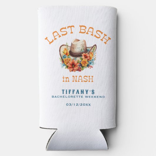 ナッシュビルのカウガール独身最後の祭り スリム缶クーラー (裏面)