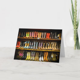 ナッシュビルのカウボーイ・ブーツの挨拶状 カード