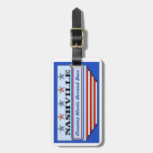 ナッシュビルのカントリーミュージック爆心地点 ラゲッジタグ (正面縦)