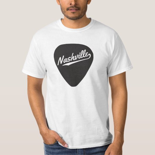 ナッシュビルのギターピック Tシャツ (正面)