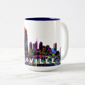 ナッシュビルのグラフィティ ツートーンマグカップ (正面右)