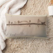 ナッシュビルのスカイラインの枕 ランバークッション (ブランケット)