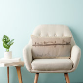 ナッシュビルのスカイラインの枕 ランバークッション (椅子)