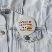 ナッシュビルのバターお尻のビスケット、3インチの円形ボタン 缶バッジ (インサイチュ)