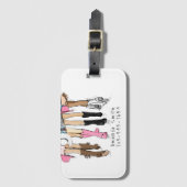 ナッシュビルのバチェロレッテパーティー カスタムカウボーイブーツ ラゲッジタグ (正面縦)