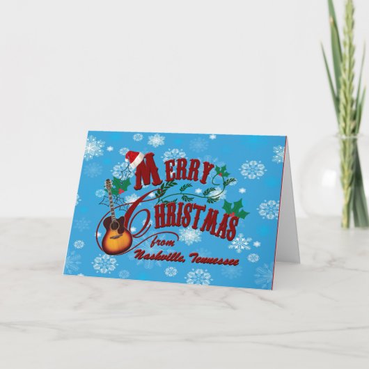 ナッシュビルのメリークリスマス シーズンカード (正面)