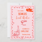 ナッシュビルのラストロデオ・バチェロレッテ・ウィークエンド・パーティー 招待状 (正面)