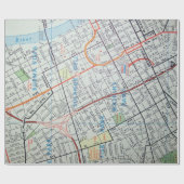 ナッシュビルのヴィンテージの地図 ラッピングペーパー (フラット)