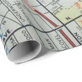 ナッシュビルのヴィンテージの地図 ラッピングペーパー (ロールコーナー)