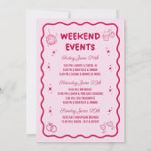 ナッシュビルの最後のラドロウ ブライズゲットウィークエンド 招待状 (裏面)