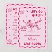 ナッシュビルの最後のラドロウ ブライズゲットウィークエンド 招待状 (正面/裏面)