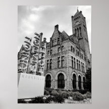 ナッシュビルの白黒ポスター