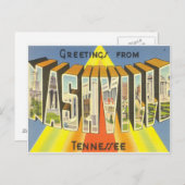 ナッシュビルの郵便はがき ポストカード (正面/裏面)