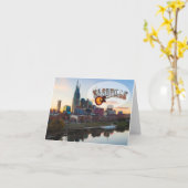 ナッシュビルの都心のメッセージカード、含まれている封筒 カード (黄色い花)