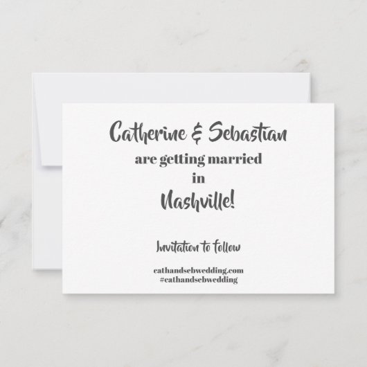 ナッシュビルのTNのヴィンテージの地図 セーブザデート (裏面)