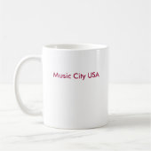 ナッシュビルのTN音楽都市米国 コーヒーマグカップ (左)