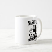 ナッシュビルは音楽だ コーヒーマグカップ (正面右)