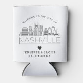 ナッシュビルへようこそ |の結婚ゲストのお気に入り 缶クーラー (正面)