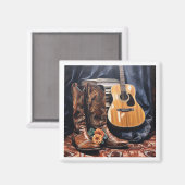 ナッシュビルをテーマにした音楽 マグネット (正面/裏面)