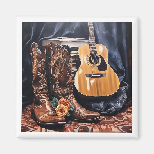 ナッシュビルをテーマにした音楽 マグネット (正面)